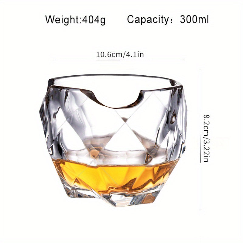 Copo de Whisky de Luxo com Suporte para Charuto