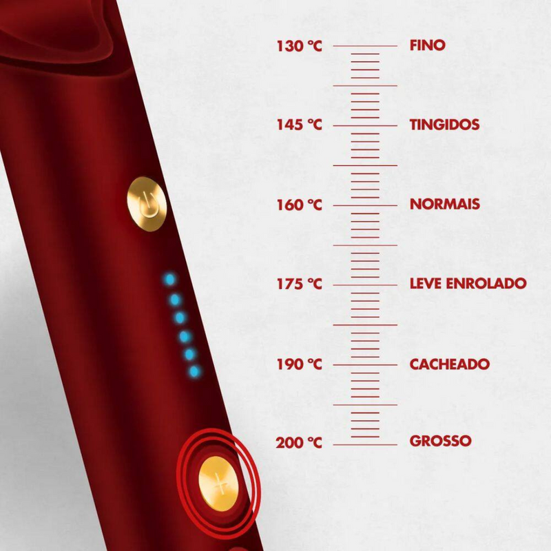 Escova Alisadora 2 em 1 com Tecnologia de Finalização