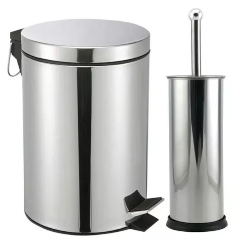 Lixeira Inox 5L com Escova