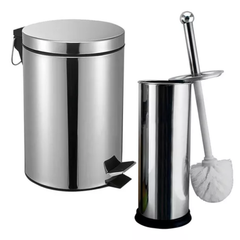 Lixeira Inox 5L com Escova