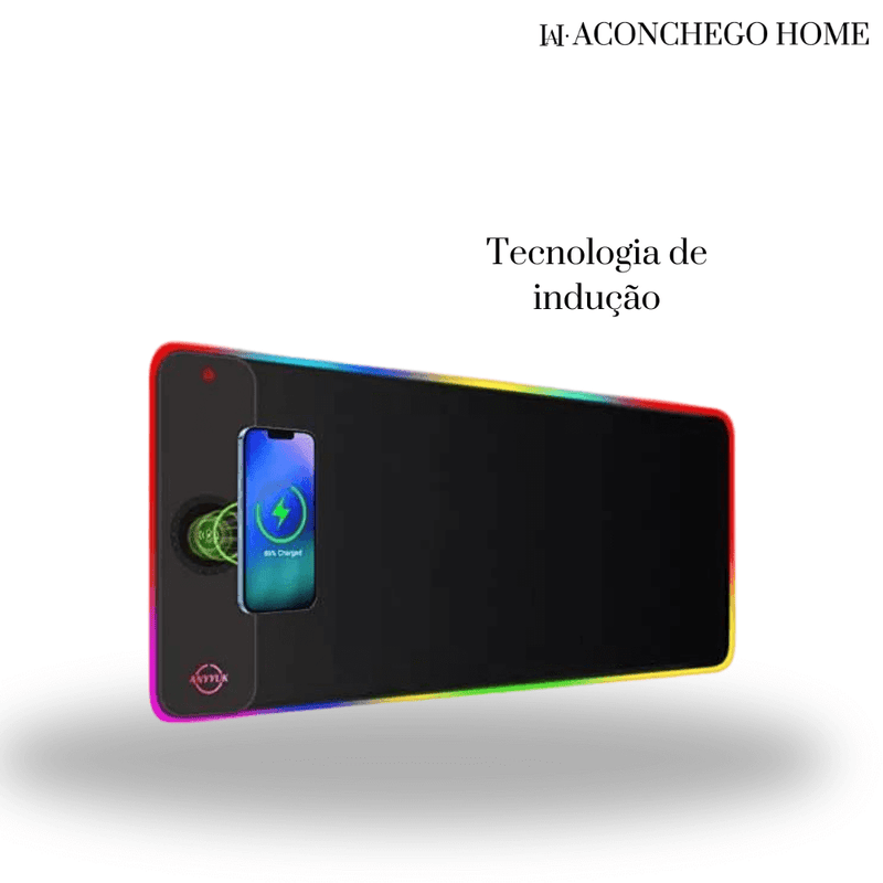 Desk pad com CARREGADOR DE INDUÇÃO