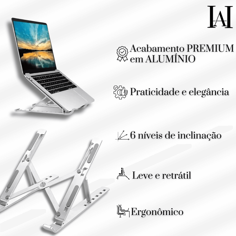 Flex Desk: SUPORTE DOBRÁVEL para NOTEBOOK