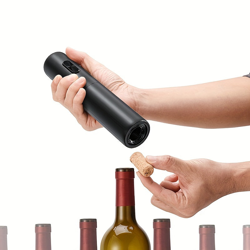 Conjunto de Abridor Automático de Vinho Elétrico com Cortador de Lacre